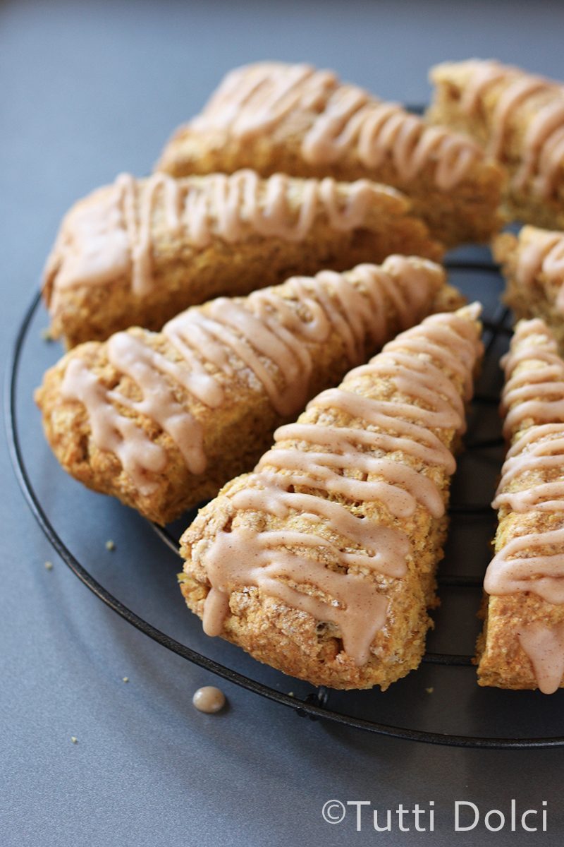 Glazed Pumpkin Spice Scones