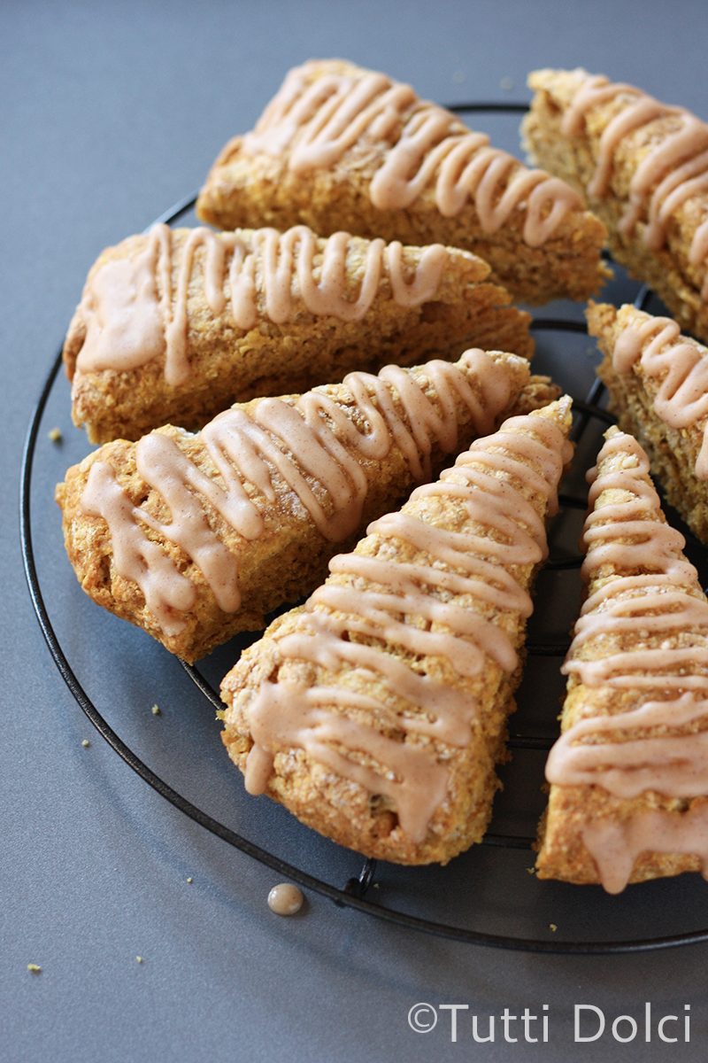Glazed Pumpkin Spice Scones