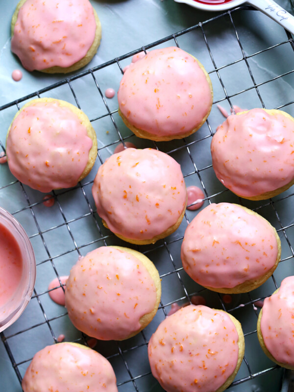 Blood Orange Ricotta Cookies
