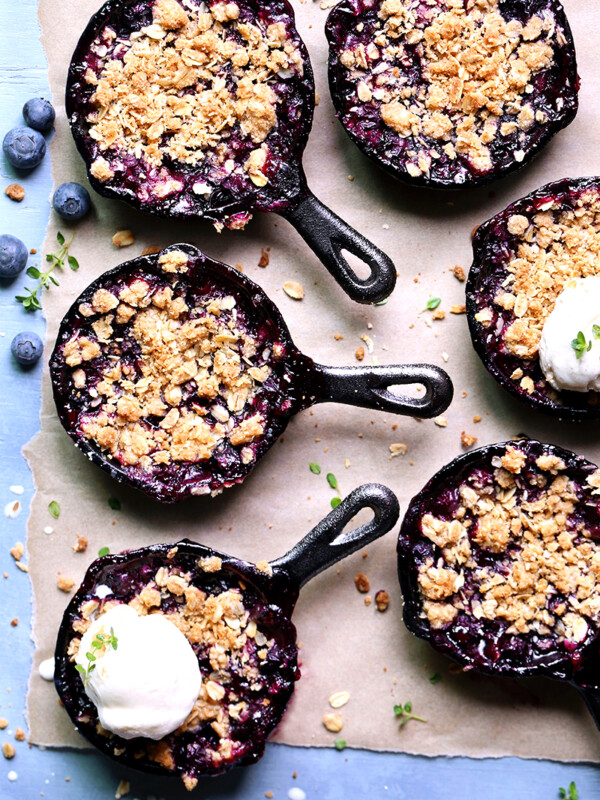 Blueberry Skillet Crumbles