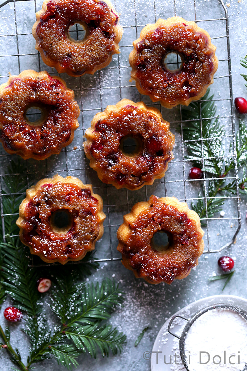 cranberry upside down cakelets