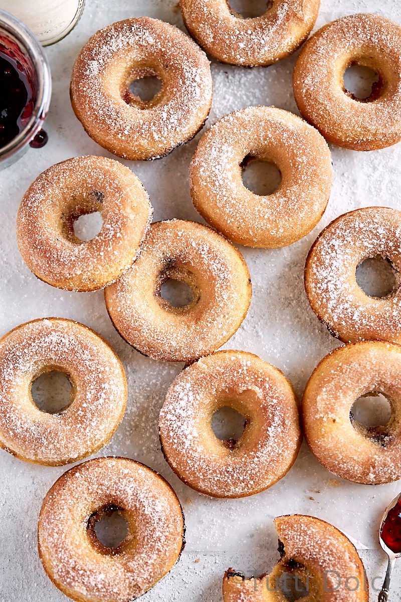 Baked Cherry Doughnuts