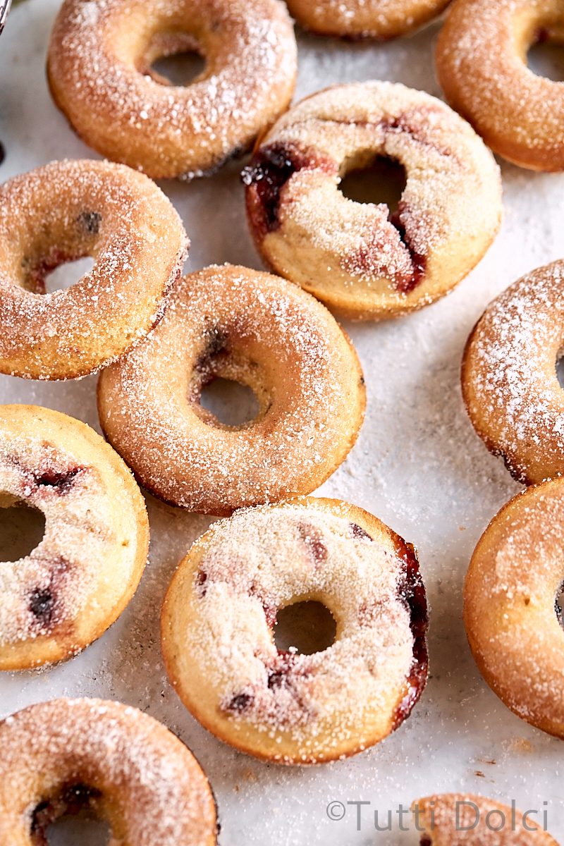 Baked Cherry Doughnuts
