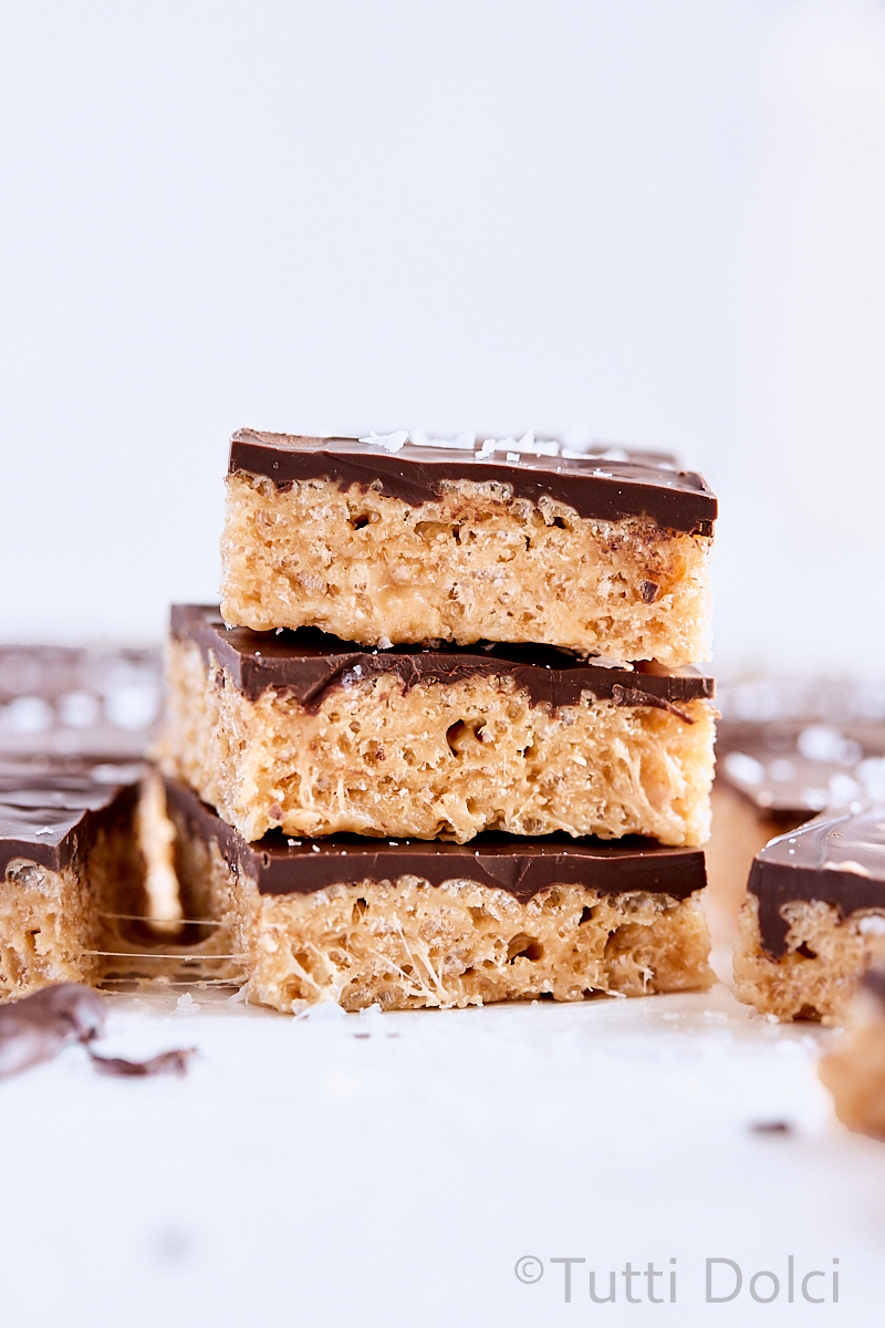 Chocolate Peanut Butter Rice Krispie Treats