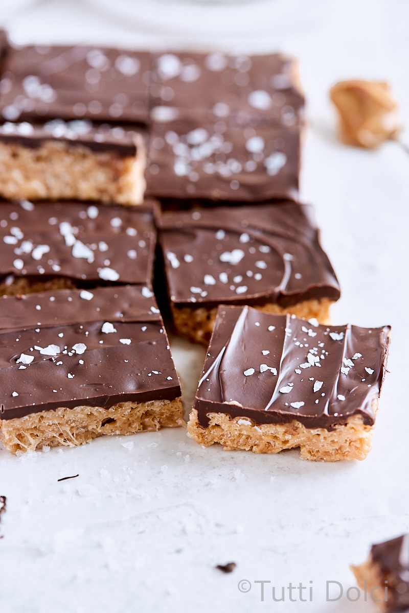 Chocolate Peanut Butter Rice Krispie Treats