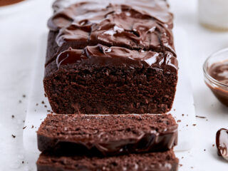 Chocolate Ganache Loaf Cake