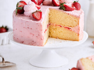 Strawberry Vanilla Layer Cake