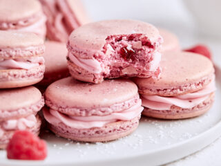 Raspberry Cheesecake Macarons