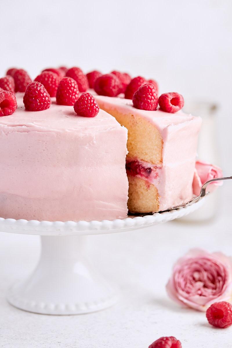Raspberry Lemon Layer Cake