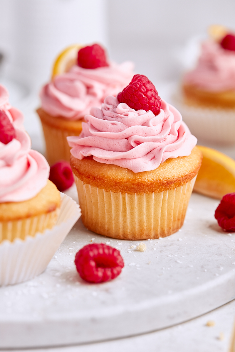 Raspberry Lemon Cupcakes with Raspberry Frosting