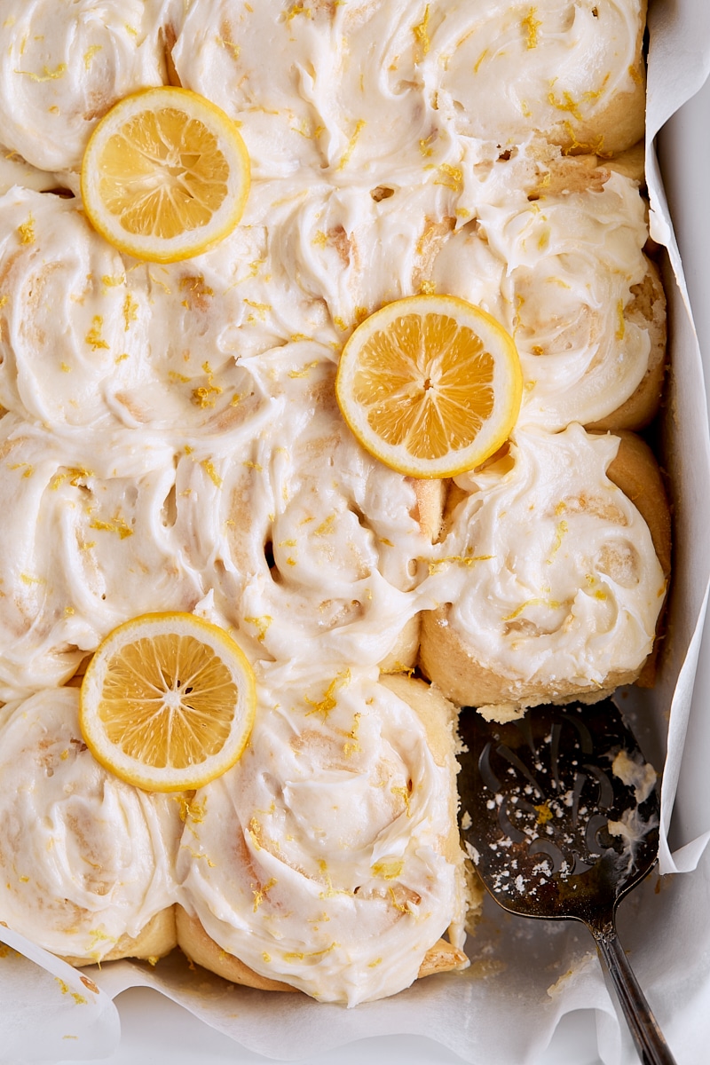 Meyer Lemon Rolls with Lemon Frosting
