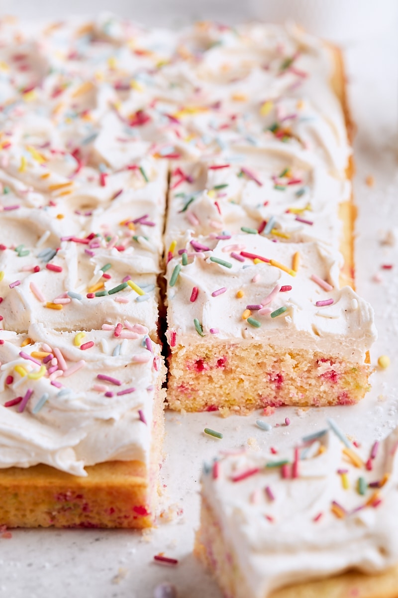 Funfetti Sheet Cake with Brown Butter Frosting