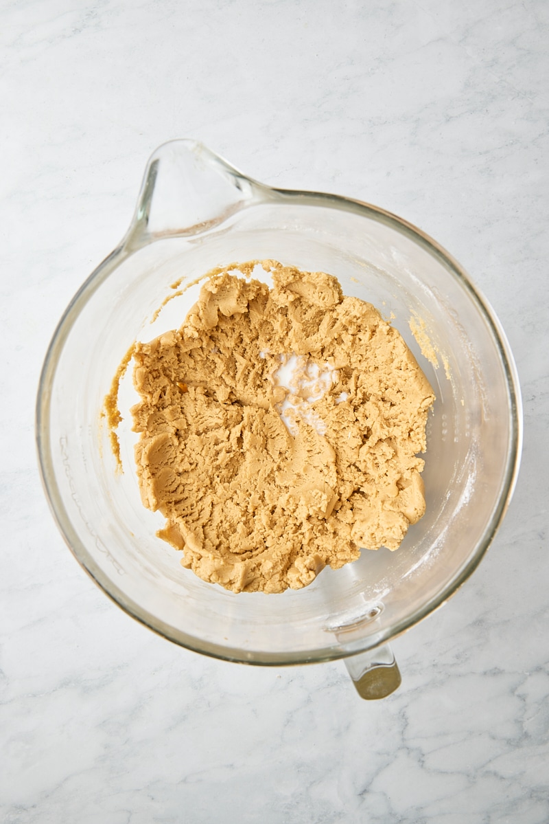 Milk added to cookie dough