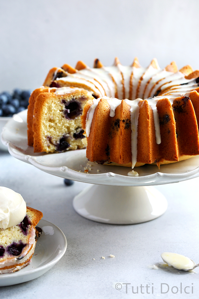 Blueberry Lemon Bundt Cake with Lemon Glaze